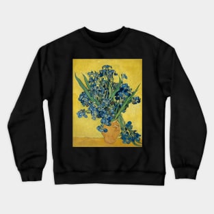 Vincent Van Gogh Irises in Vase Crewneck Sweatshirt